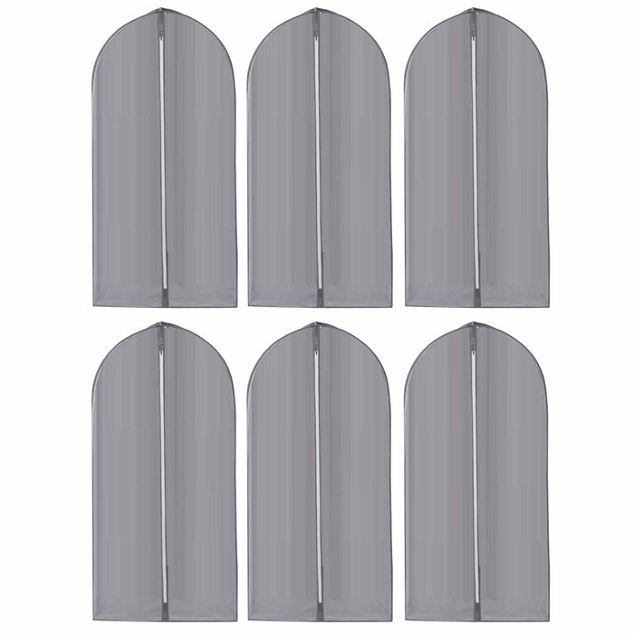6 Pc Garment Bags Suit Clothing Storage Cover Dress Clothes Travel Luggage 24x36