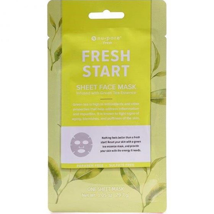 6 Pc Set Sheet Fresh Facial Masks Cleansing Nu-Pore Skin Care Assorted Essences