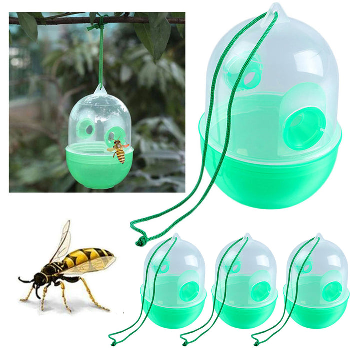 4 Pcs Wasp Nest Decoy Hanging Fake Wasp Nest Wasp Deterrent for Wasps Hornet
