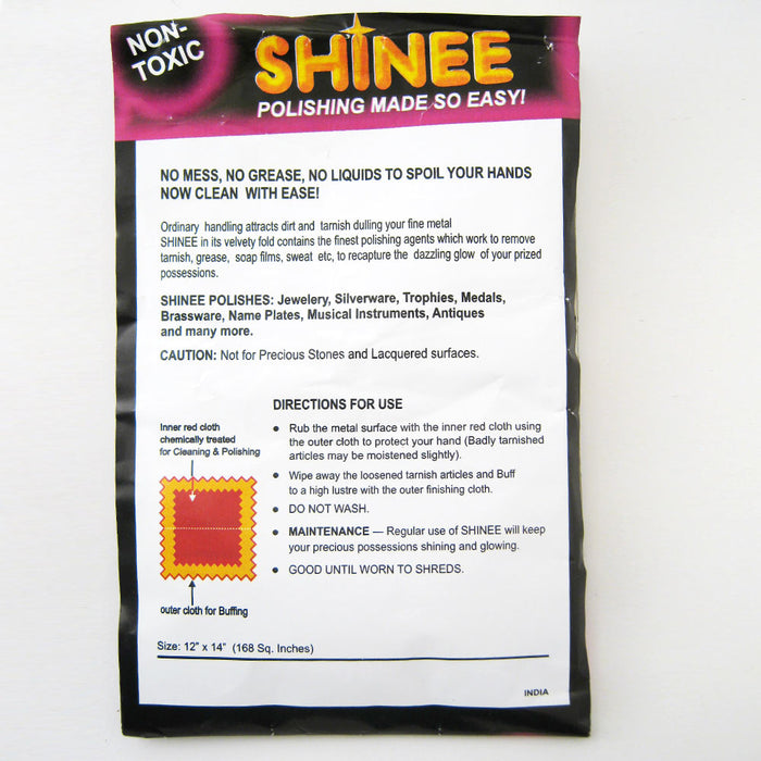 1 Shinee Jewelry Polishing Cloth Clean Silver Gold Cleanning