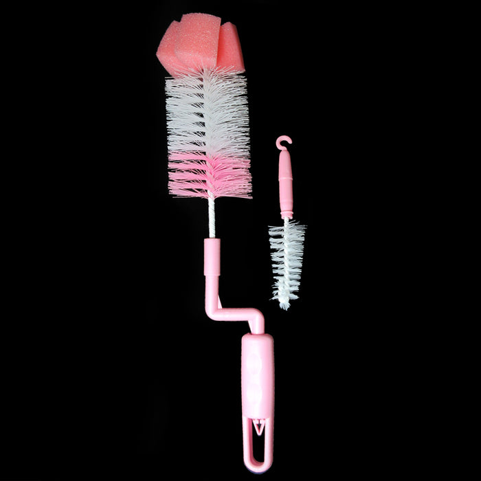 2PC Flexible Bottle Scrubber Cleaning Scrubbing Brush Glass Cup Washing Kitchen