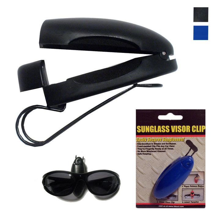 12 Sunglass Visor Clip Sunglasses Eyeglass Holder Car Auto Reading Glasses Black