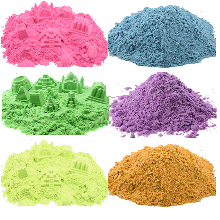 3 Pack Sand Moldable Sensory Play Magic Sand Resealable Toys Non Toxic