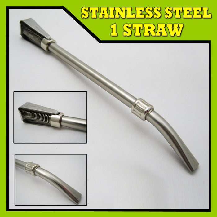 Stainless Steel Filtered Easy Cleaning Bombilla Straw Yerba Mate Tea Drinking M12 Reusable