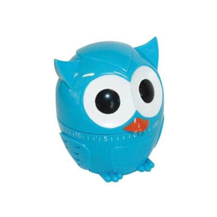 Kikkerland Kitchen Timer OWLET Little Owl 55 Minute in Blue Red or Green New