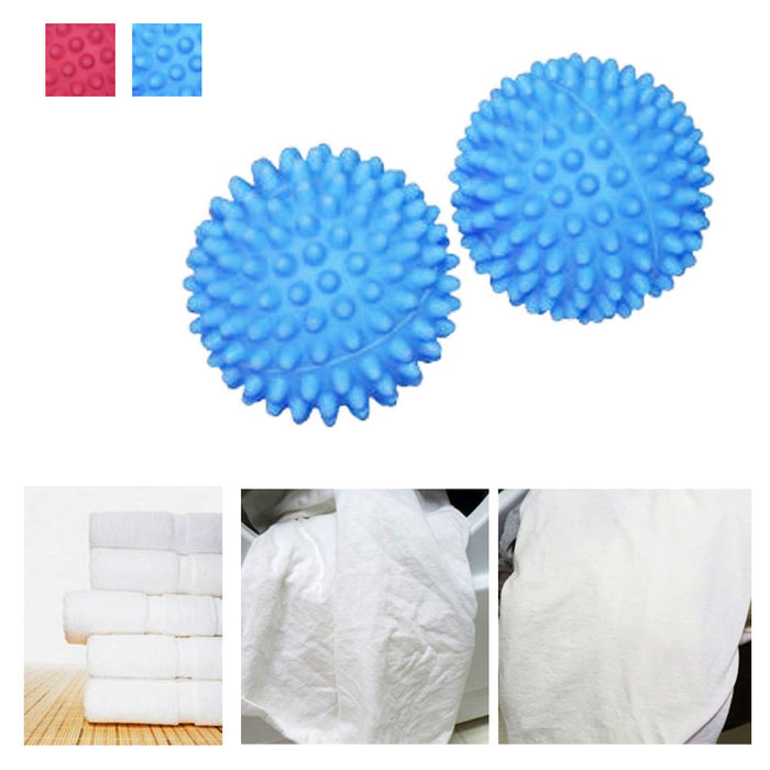 Dryer Ball Reusable 2 Piece Natural Way Soften Clothes Laundry Fabric Wool New