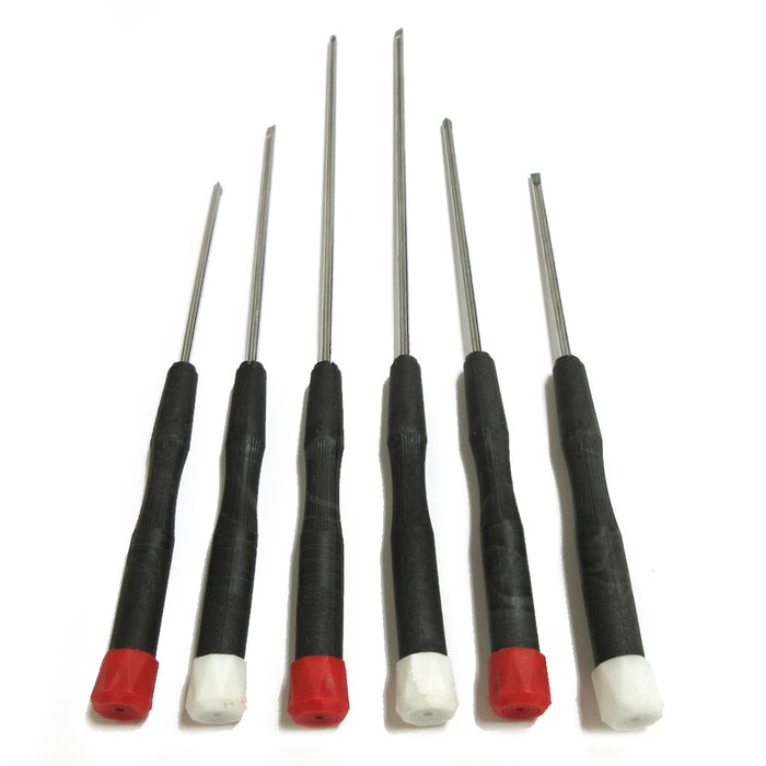 6PCS Precision Slotted & Phillips Screwdriver Set Electronic Micro Hobby Jewelry
