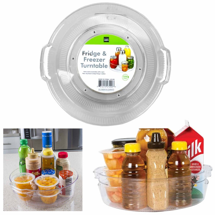1 Kitchen Lazy Susan Spin Turntable Food Organizer Rack Fridge Spice Cabinet 11"