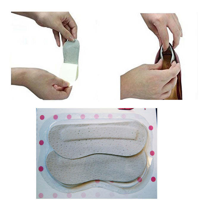 New 2 Pairs Heel Cushion Grips Self Adhesive Pads Women Foot Care Pack One Size