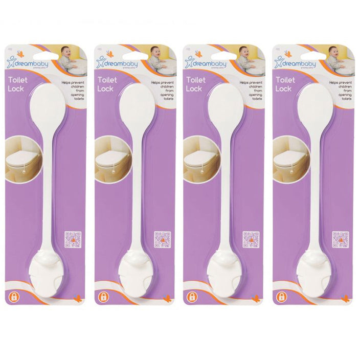 4 X Dreambaby Toilet Seat Lock Cabinet Cupboard Door Fridge Children Baby Safety