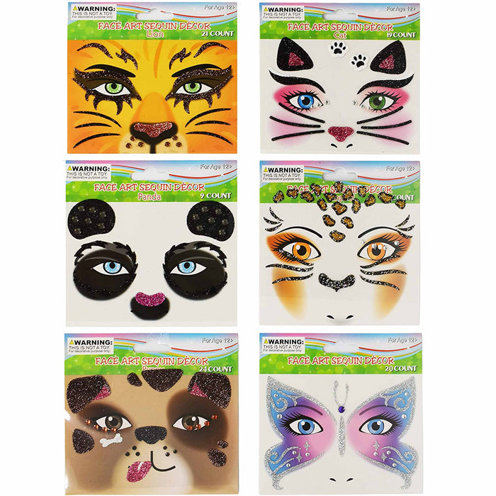 40 Packs Face Sticker Jewel Body Paint Art Make Up Gems Adhesive Glitter Tattoo
