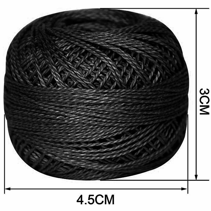 16 Spools Black White Sewing Thread Knitting Crochet Embroidery Floss 60yd Each
