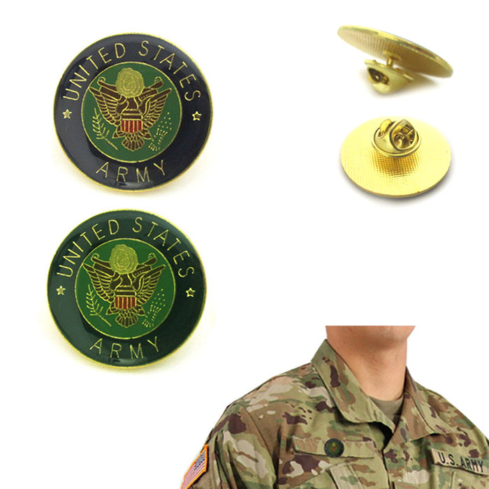 6 Pack United States Army Logo Pin Lapel Military Veteran Tie Hat Jacket Uniform