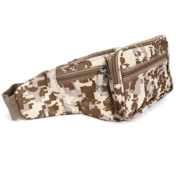 2 Tactical Digital Army Camo Fanny Pack Unisex Camouflage Waist Belt Bag Pouch