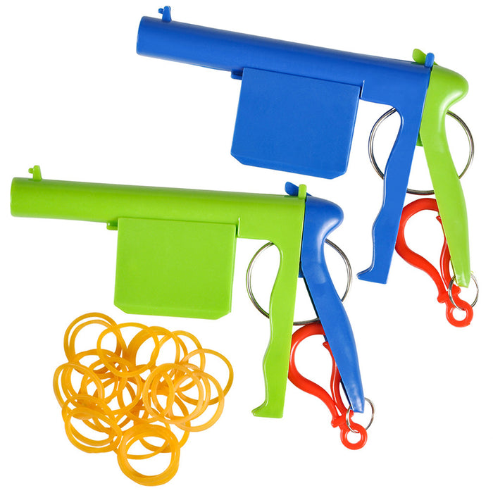 1 Pc Rubber Band Shooter Gun Plastic Pistol Play Toy Kids Cowboy Classic Gift