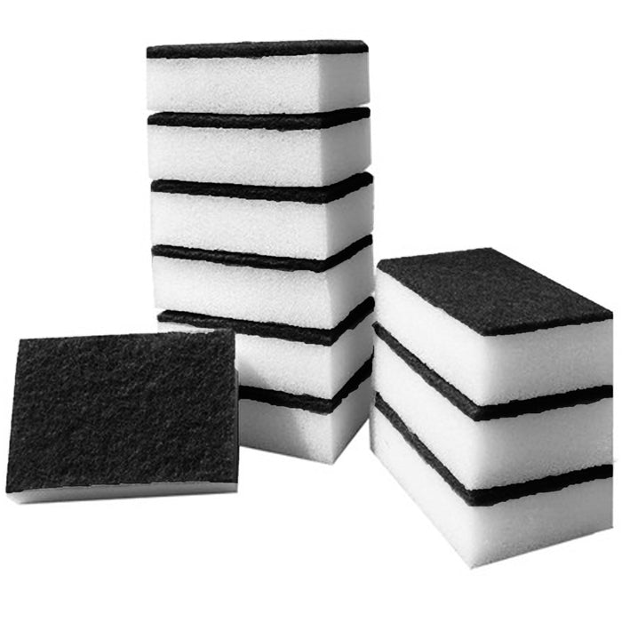 Lot of 24 Pcs Sponge Scrubber Scrub Scourer Wash Clean Dish Pads White Eraser