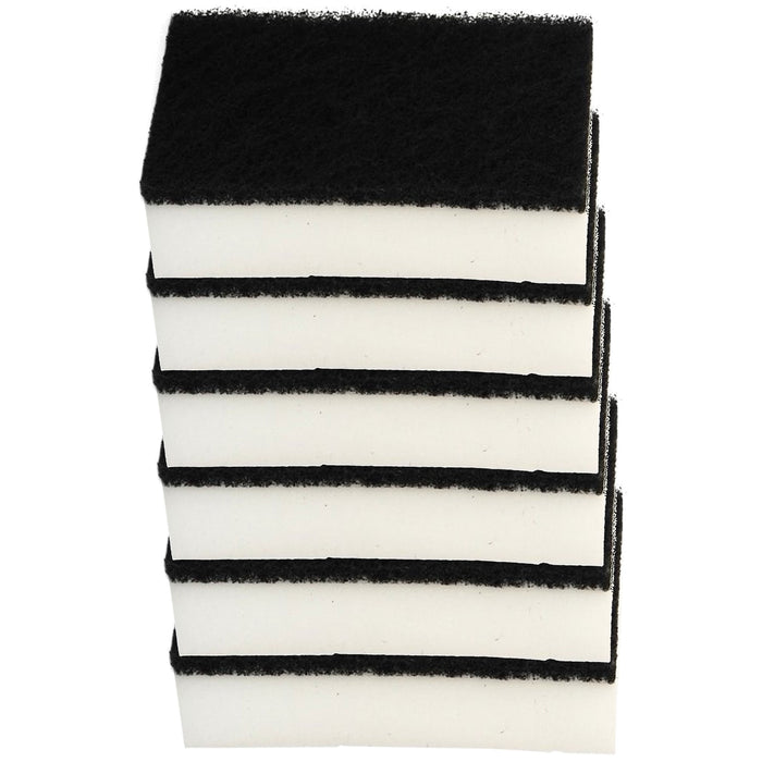 6 X Nano Scouring Sponges White Eraser Pads Scrubber Clean Kitchen Dish Bathroom