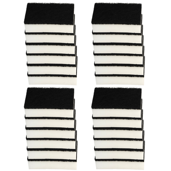 Lot of 24 Pcs Sponge Scrubber Scrub Scourer Wash Clean Dish Pads White Eraser