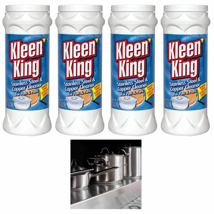 4 Pack Kleen King Stainless Steel Copper Cleaner Pot Pans Tarnish Stain Remover