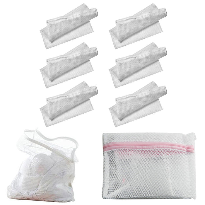6 Mesh Laundry Bag 14" x 18" Lingerie Delicates Panties Hose Bras Wash Protect