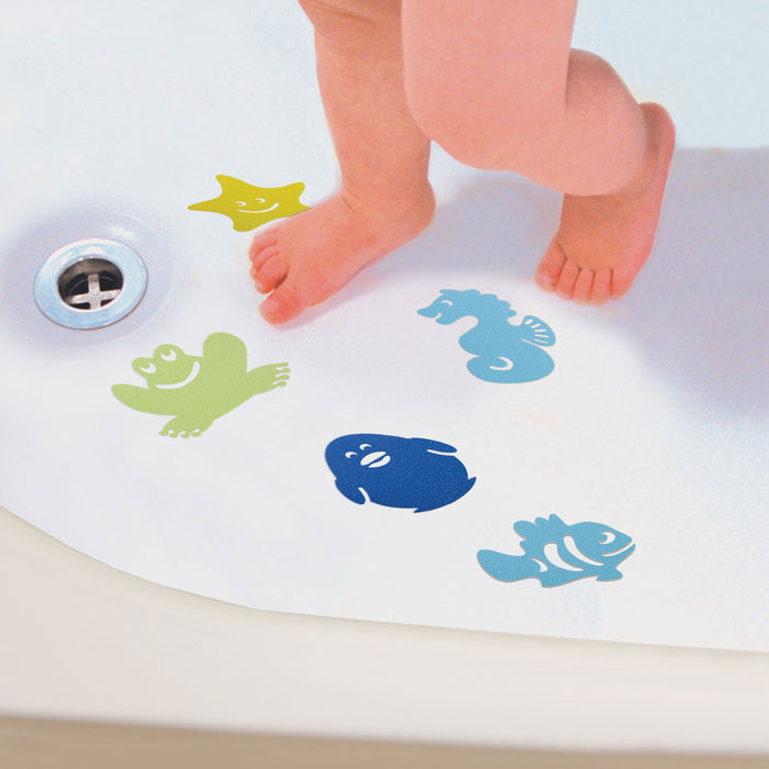 10 Pc Anti-Slip Bath Mats Tub Shower Textured Animal Sticker Pads Non Skid Baby