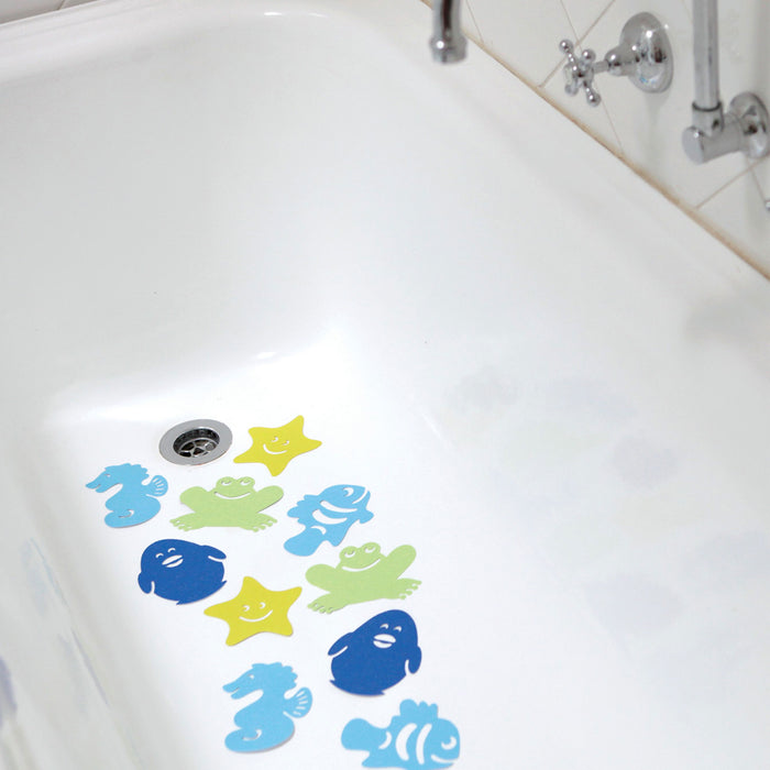 AllTopBargains 10 PC Anti-Slip Bath Mats Tub Shower Textured Animal Sticker Pads Non Skid Baby