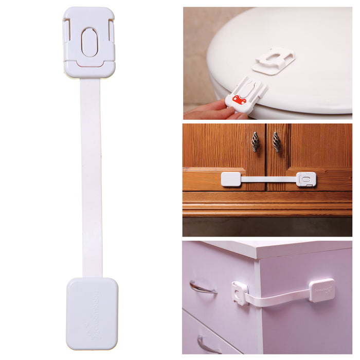 1 Toilet Seat Appliance Drawer Lock Baby Proof Safety Cabinet Door Fridge Locker