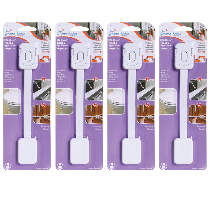 4 Pcs Baby Kids Safety Lock Box Drawer Cupboard Cabinet Fridge Door Child Proof