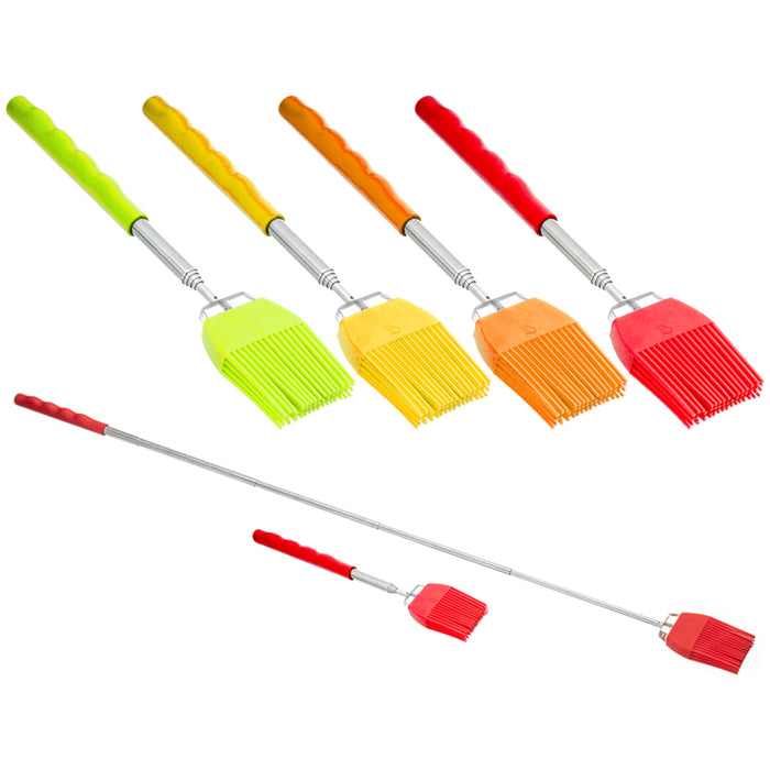 1 Silicone Basting Brush Extendable Telescopic Tool Cooking Utensil Pastry Sauce