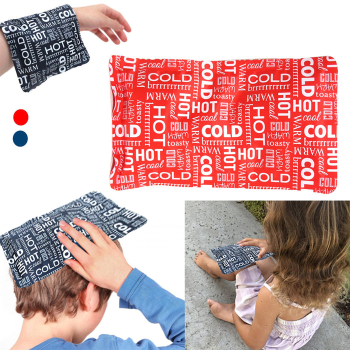 6pc Reusable Ice Gel Pack Cooler Lunch Box Pediatric Hot Cold Therapy Kids Care