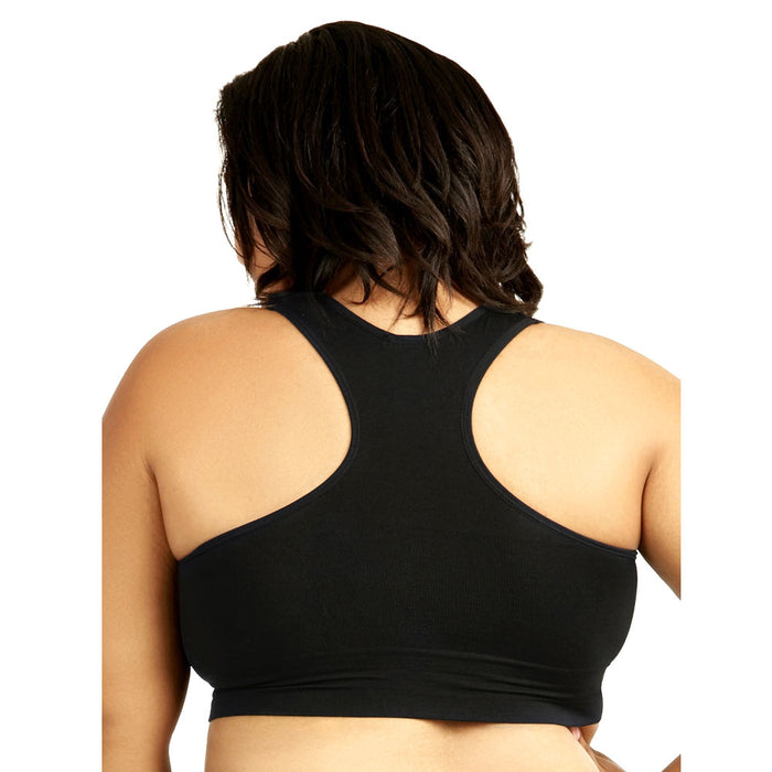 6 Pk Women Seamless Sports Yoga Bra Plus Size Crop Top Racerback Padded Stretch