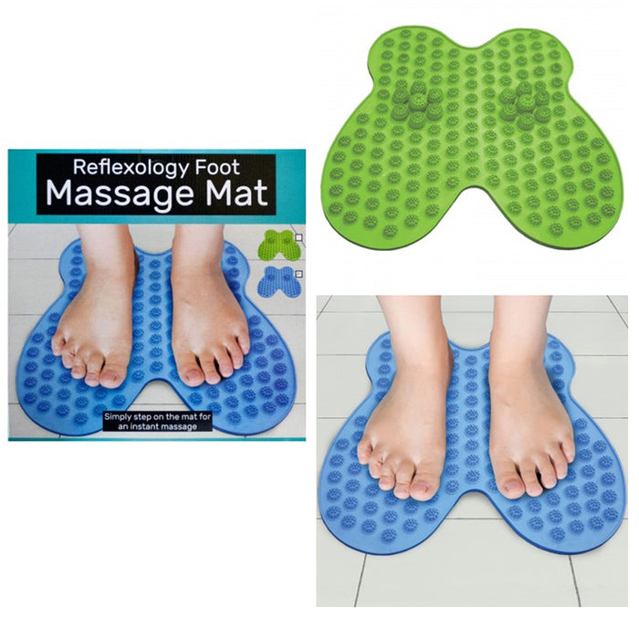 1 Reflexology Foot Massage Mat Pad Feet Massager Sole Scrub Pedicure Brush Spa !