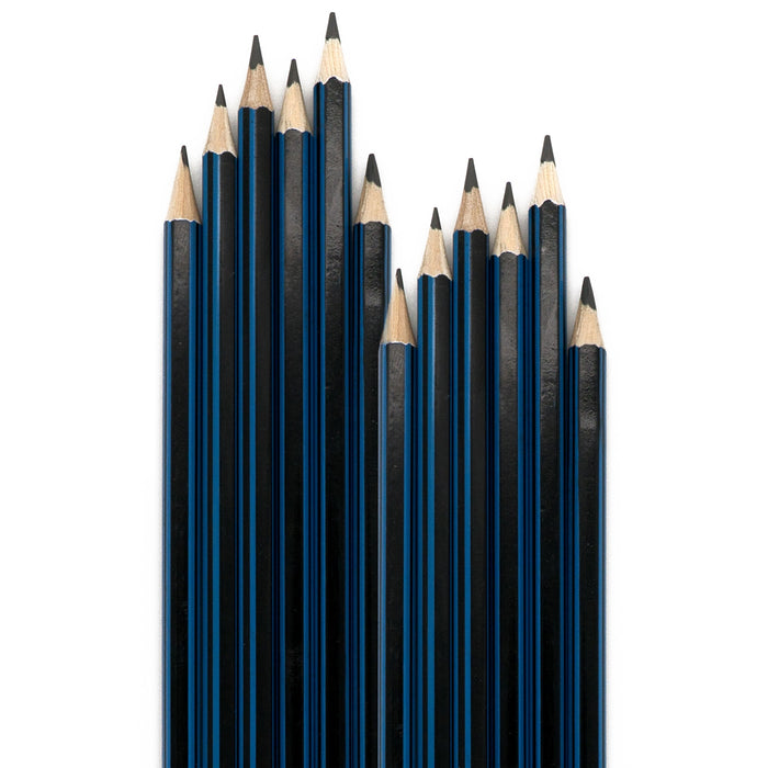 24 Graphite Pencils 2B Premium Sketching Artist Wood Pencil UN-Sharpened Drawing
