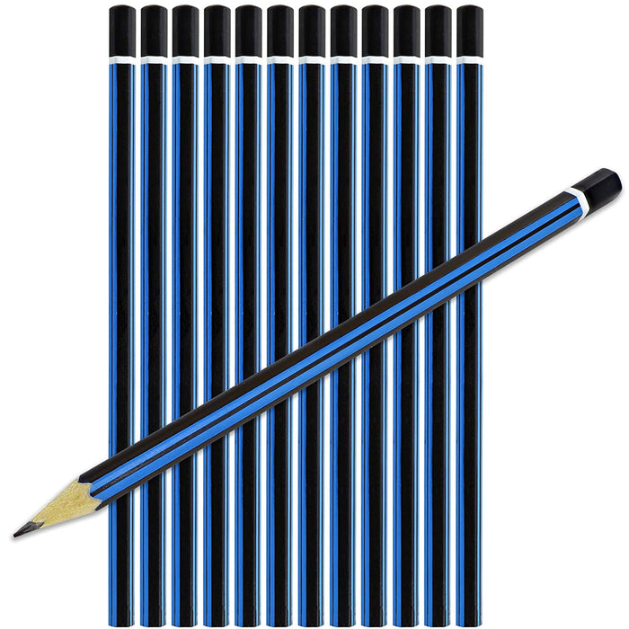 24 Graphite Pencils 2B Premium Sketching Artist Wood Pencil Un-sharpened Drawing