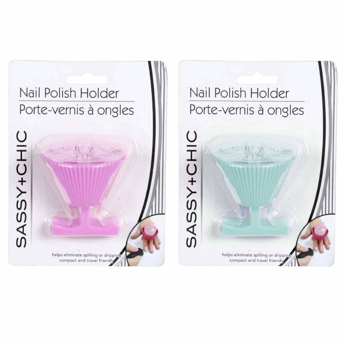 1 Pc Silicone Nail Polish Holder Ring Manicure Wearable DIY Nails Polishing Tool