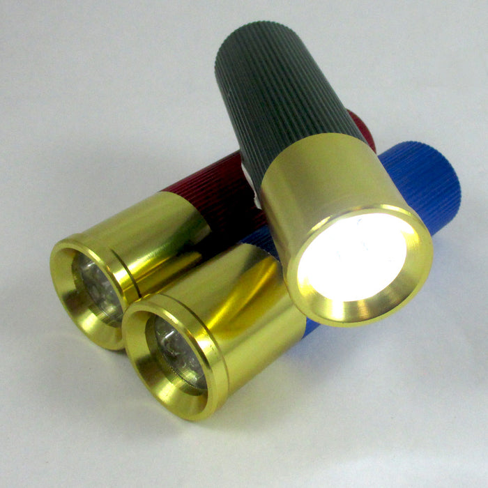 1 PC Bullet Shell Mini Aluminum Flashlight 9 LED Shotgun Light Pocket Torch Lamp