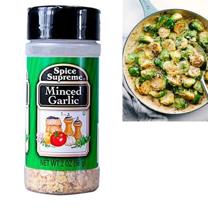 Spice Supreme Minced Dried Garlic Seasoning 2 Oz Jar Cooking Meat Veggies USA