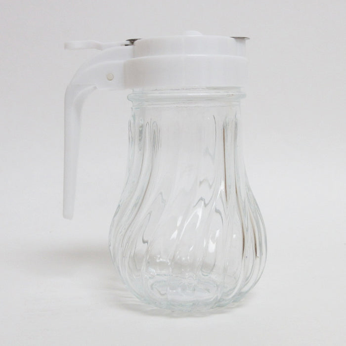 Honey Syrup Dispenser Glass Jar 7.6 oz Retro Style W/ Handle Container USA Stock