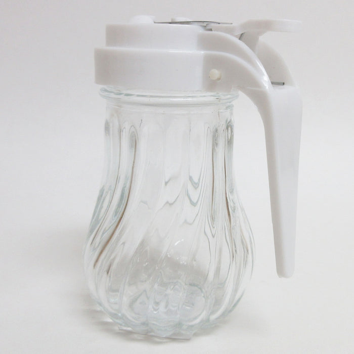 Honey Syrup Dispenser Glass Jar 7.6 oz Retro Style W/ Handle Container USA Stock