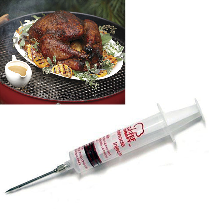 Turkey Baster Marinade Syringe Injector Flavor 1 Oz Needle Kitchen Cooking New