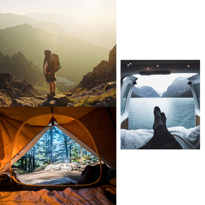 Self Inflating Air Mattress Outdoor Camping Tent Sleeping Bed Hiking Pad W/ Pump