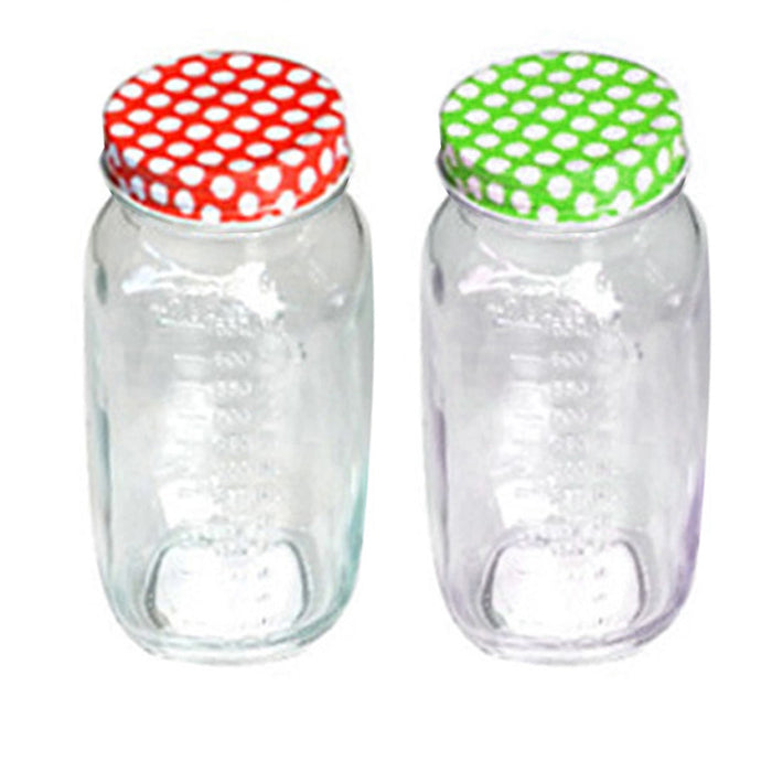 10 Pack Clear Mason Jars 750 ml Wide Mouth Glass Lids Jelly Crafts Pint Wedding
