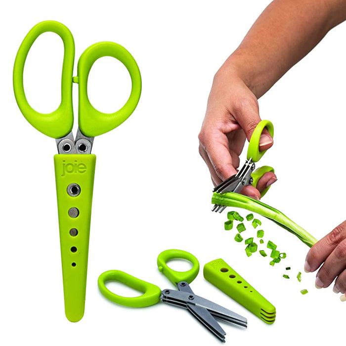 1 Pc Herb Veggie Scissors Stainless Steel Multiuse Shears Leaf Stripper BPA FREE