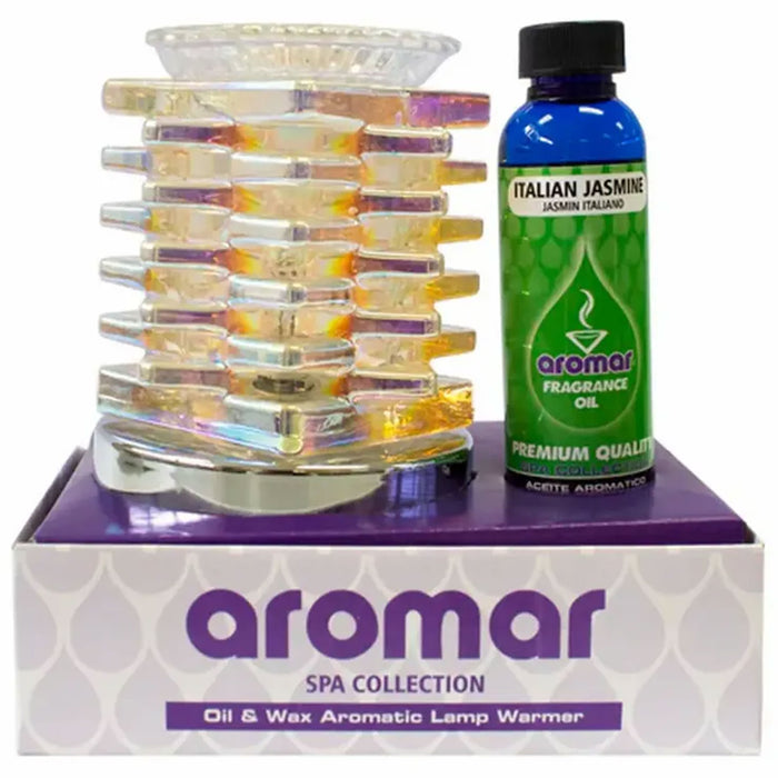Electric Lamp Warmer Jasmine Fragrance Oil Diffuser Aromatherapy Burner Gift Set