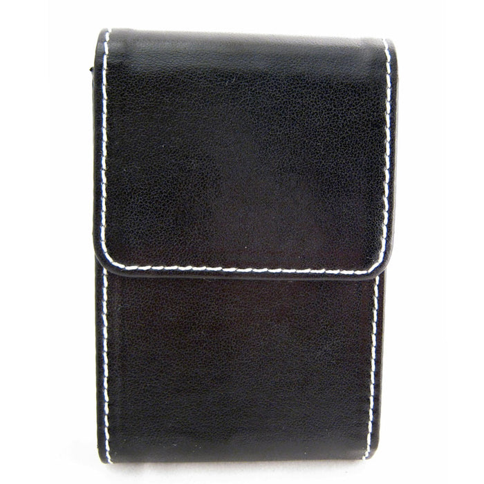New Black Leather Business Card Holder ID Credit Case Wallet Pocket Bag Pouch