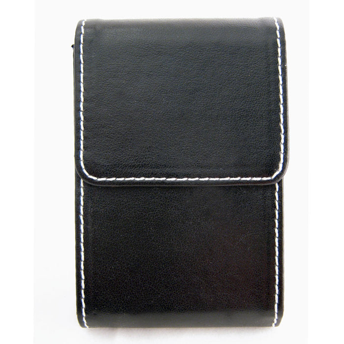 New Black Leather Business Card Holder ID Credit Case Wallet Pocket Bag Pouch