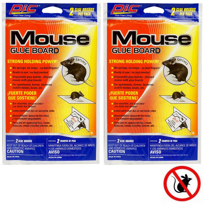 4 Mouse Sticky Boards Glue Traps Disposable Rat Mice Rodent Insect