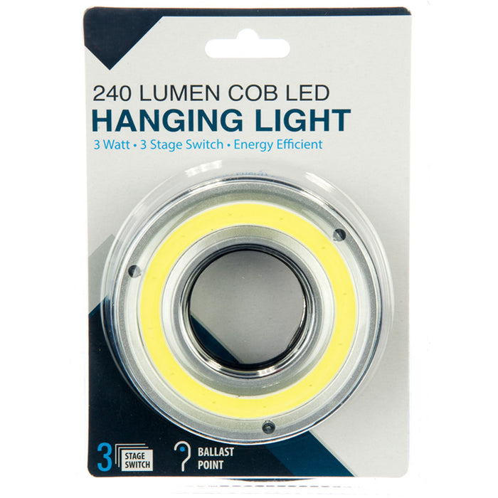 Portable 240 Lumens COB LED Flashlight Magnetic Hook Clip Hanging Light Camping