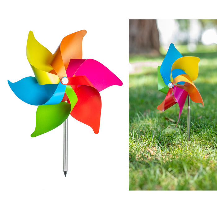 3 Pc Wind Mills Yard Decoration Windmill Flower Spinner Garden Decor Colorful