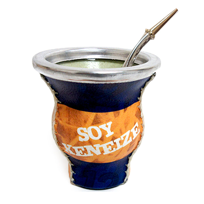 Libertadores Boca Juniors Mate Argentina Gourd fans Bombilla Straw Drink Set 5676 New ships from USA